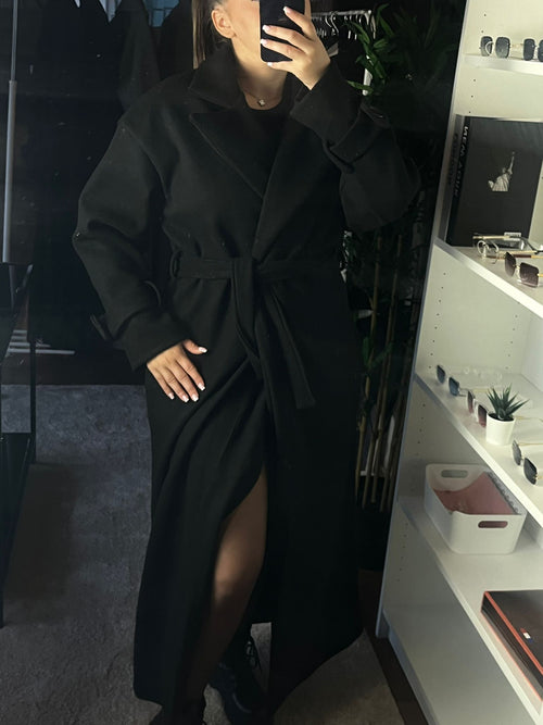 Veste longue noir