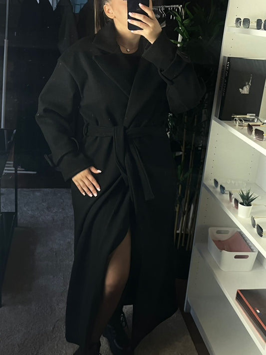 Veste longue noir